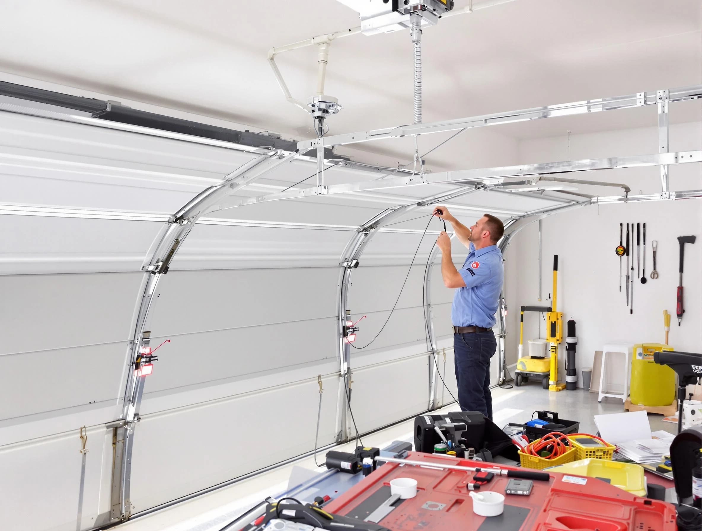 Garage door cable repair service by Norwood Garage Door Repair in Norwood