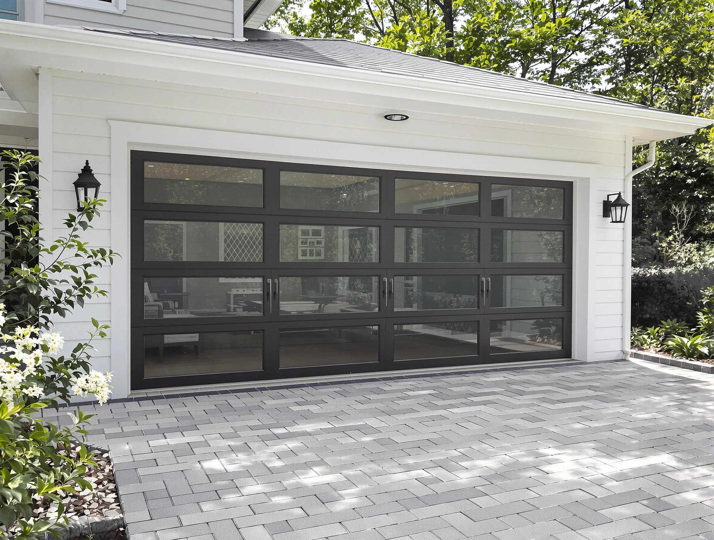 Norwood Garage Door Repair design specialist presenting custom garage door options to Norwood homeowner