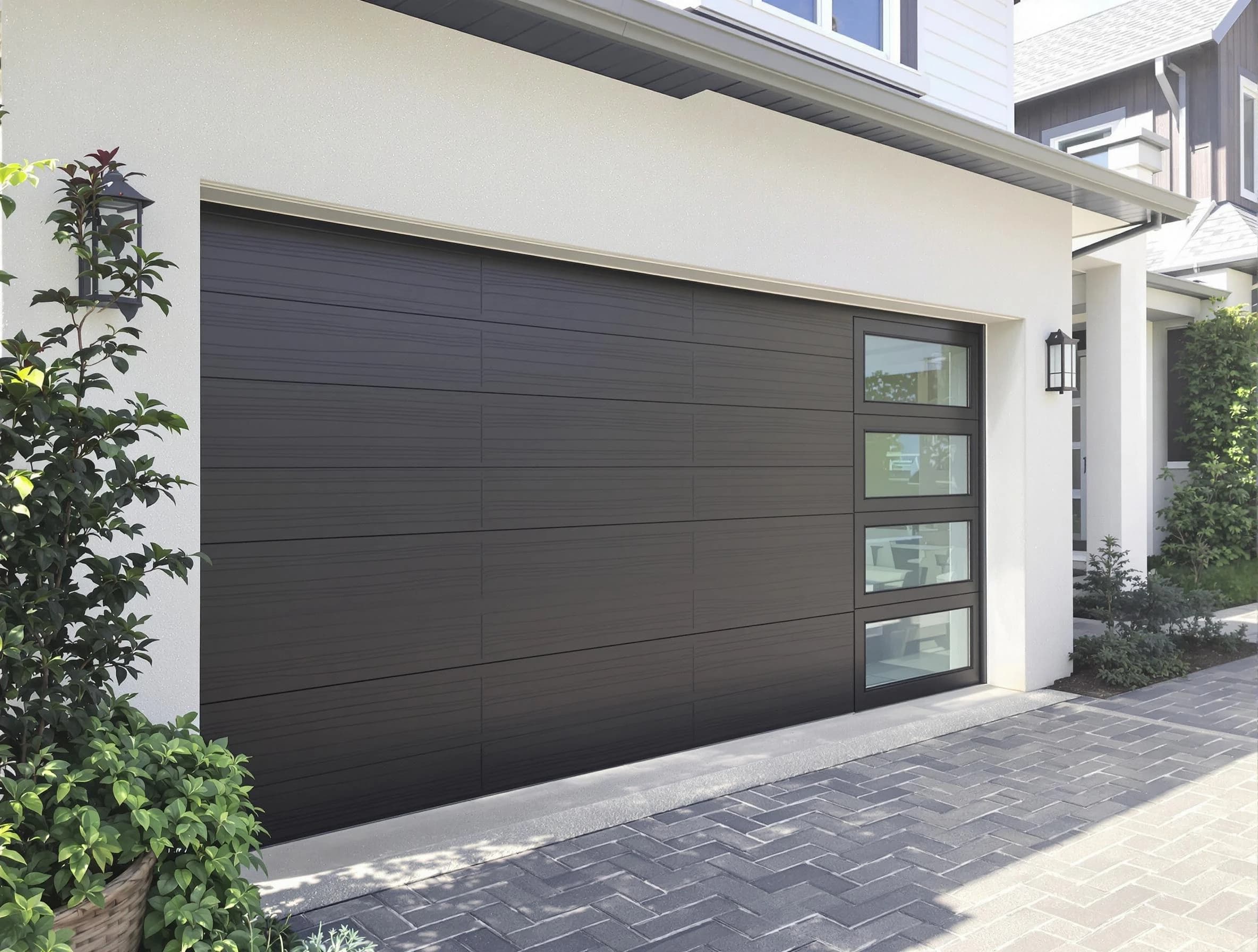 Custom garage door installation by Norwood Garage Door Repair in Norwood