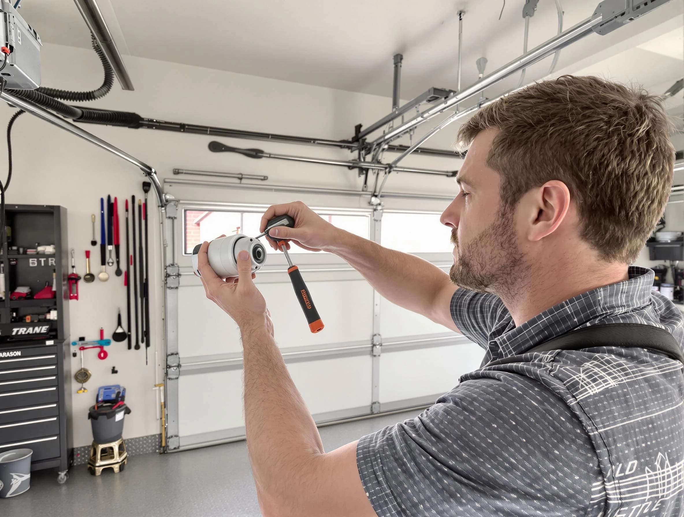 Garage door opener repair service by Norwood Garage Door Repair in Norwood