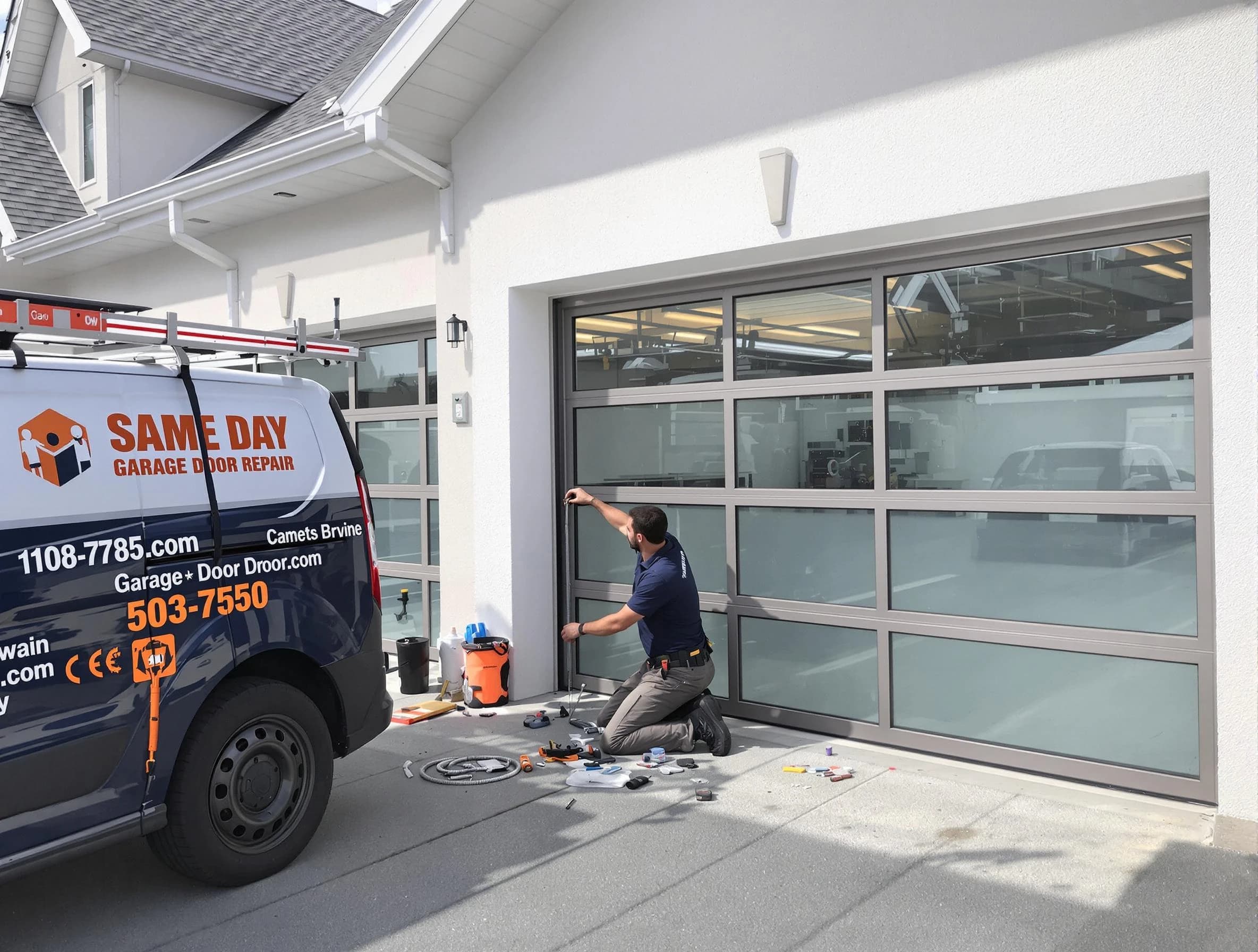 Same-day garage door repair service by Norwood Garage Door Repair in Norwood