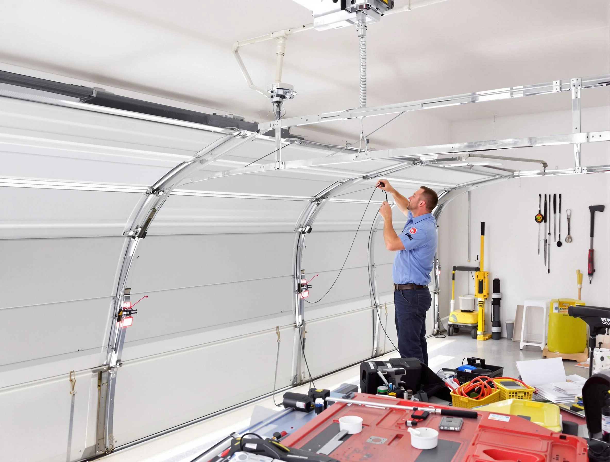 Garage door cable repair service by Norwood Garage Door Repair in Norwood