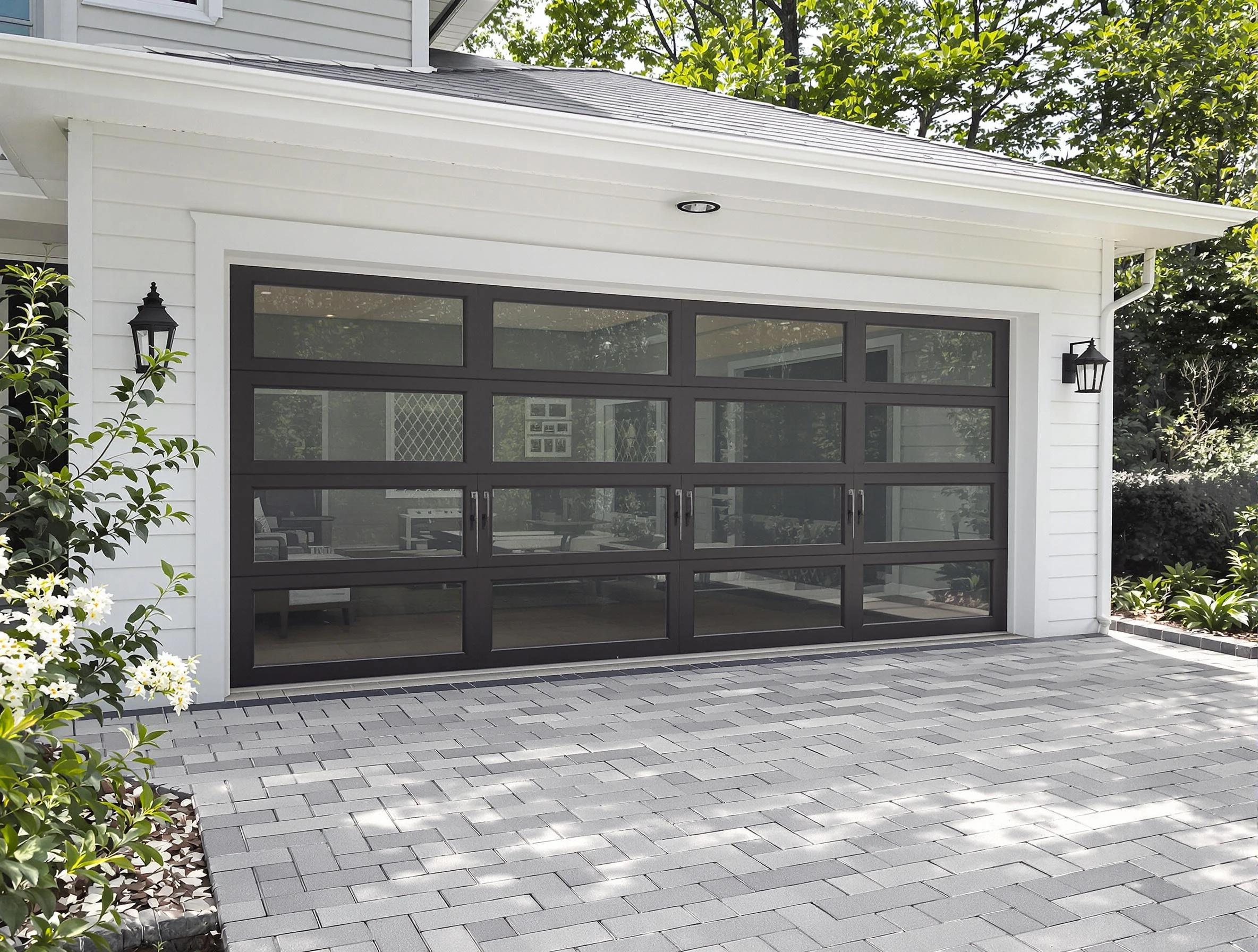Norwood Garage Door Repair design specialist presenting custom garage door options to Norwood homeowner