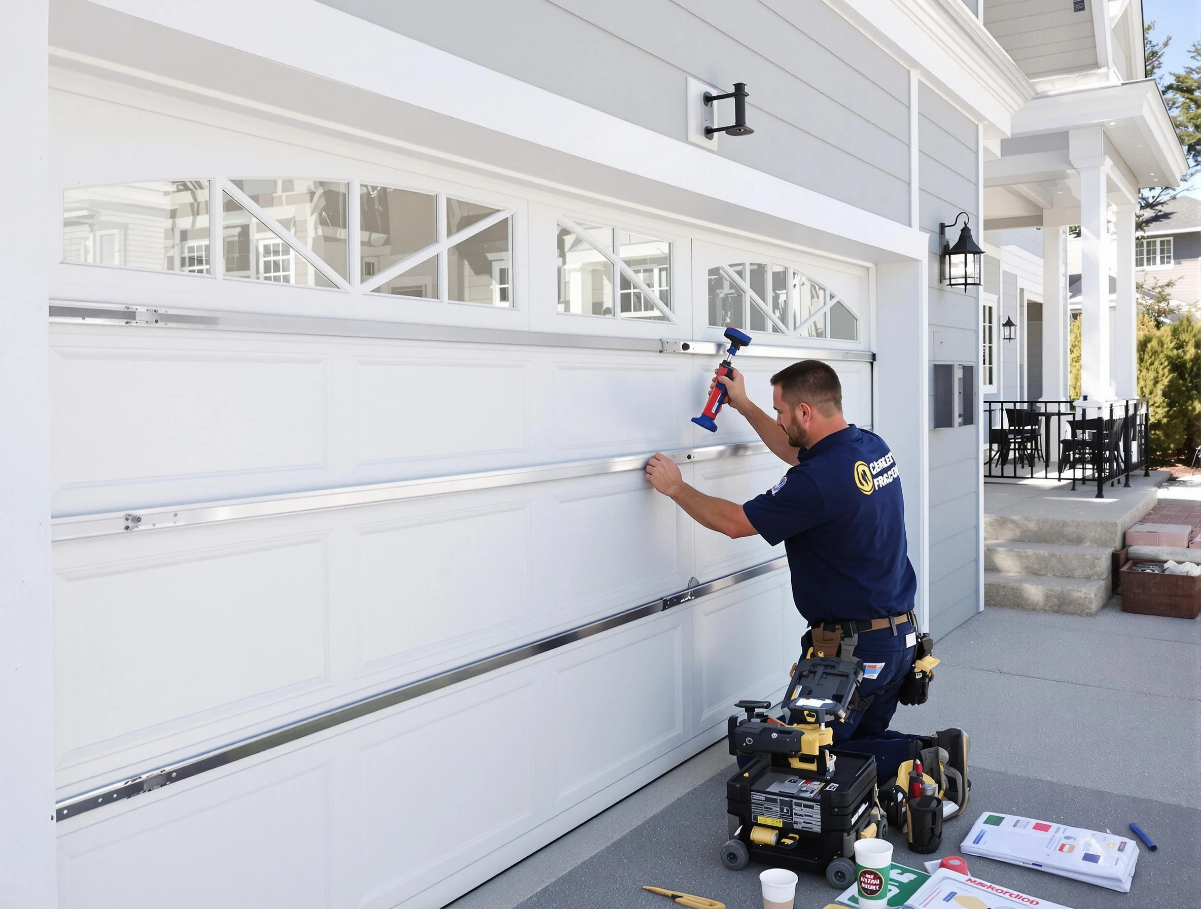 Professional garage door installation by Norwood Garage Door Repair in Norwood