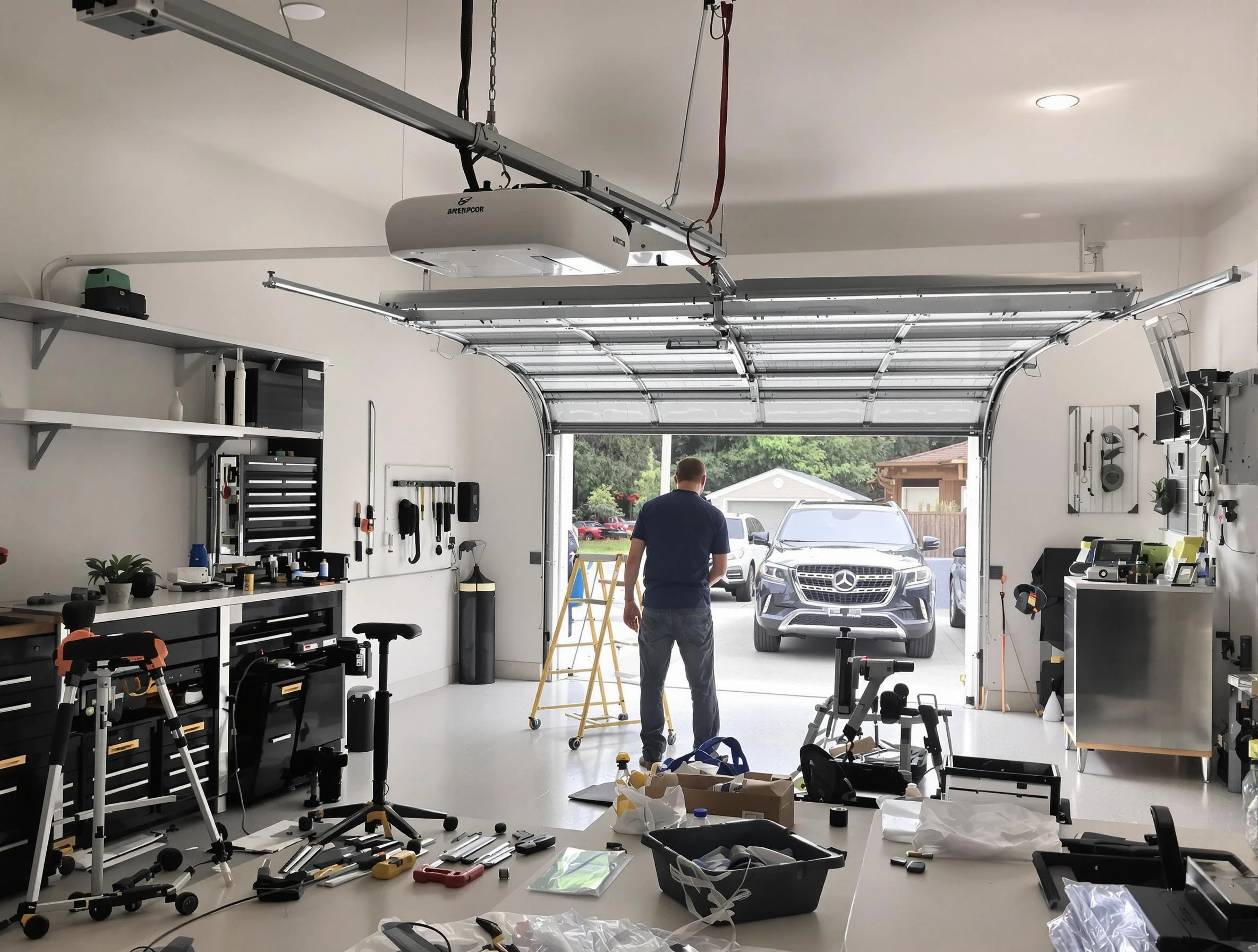 Garage door opener installation by Norwood Garage Door Repair in Norwood